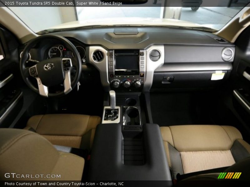 Super White / Sand Beige 2015 Toyota Tundra SR5 Double Cab