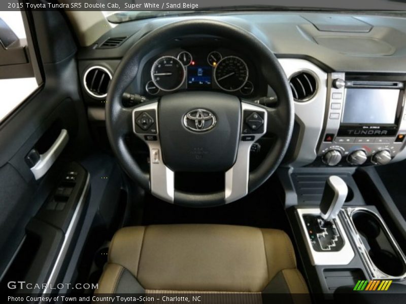 Super White / Sand Beige 2015 Toyota Tundra SR5 Double Cab