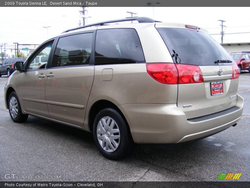 Desert Sand Mica / Taupe 2009 Toyota Sienna LE
