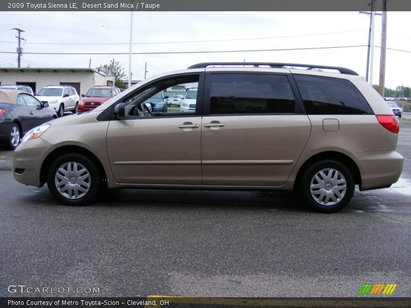 Desert Sand Mica / Taupe 2009 Toyota Sienna LE