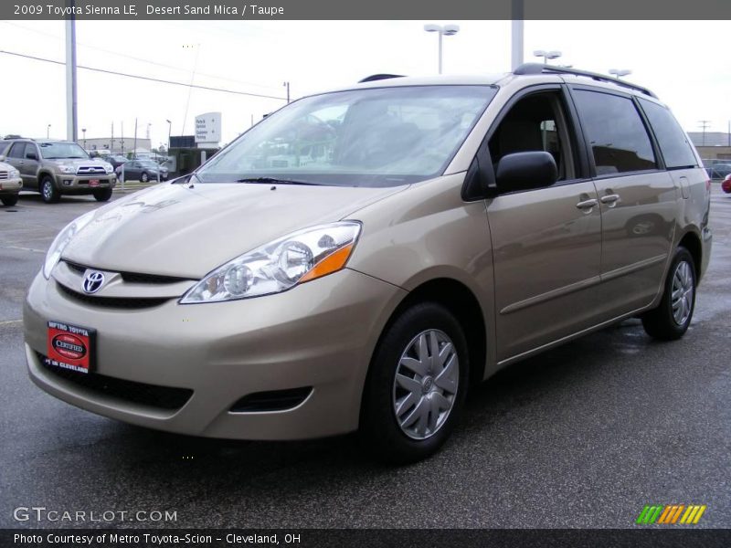 Desert Sand Mica / Taupe 2009 Toyota Sienna LE