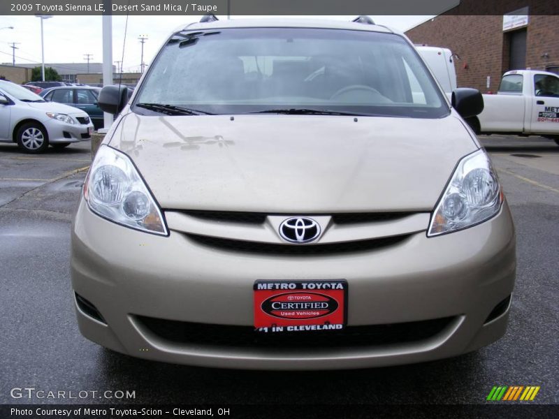 Desert Sand Mica / Taupe 2009 Toyota Sienna LE