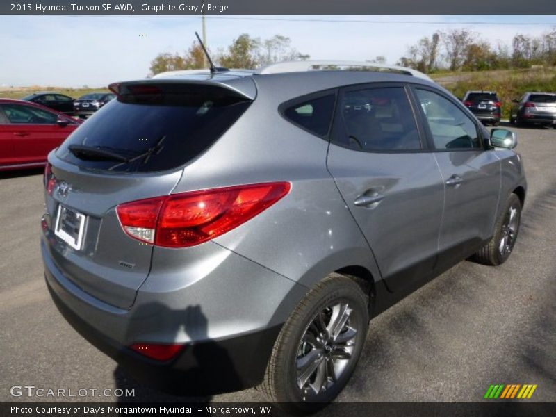 Graphite Gray / Beige 2015 Hyundai Tucson SE AWD
