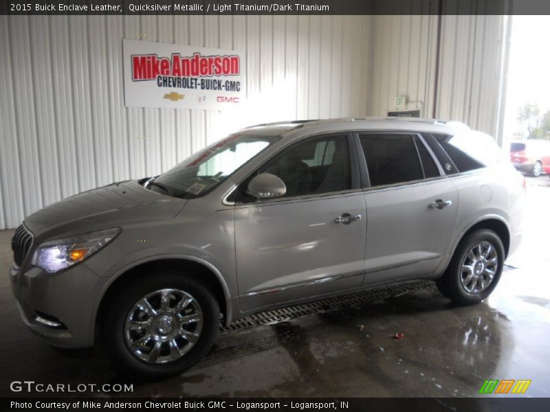 Quicksilver Metallic / Light Titanium/Dark Titanium 2015 Buick Enclave Leather