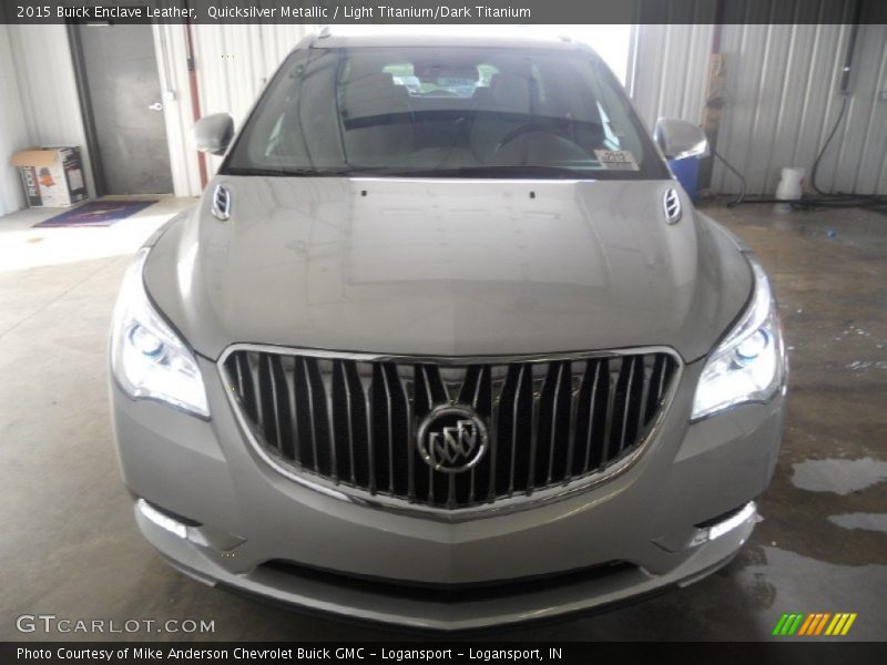 Quicksilver Metallic / Light Titanium/Dark Titanium 2015 Buick Enclave Leather