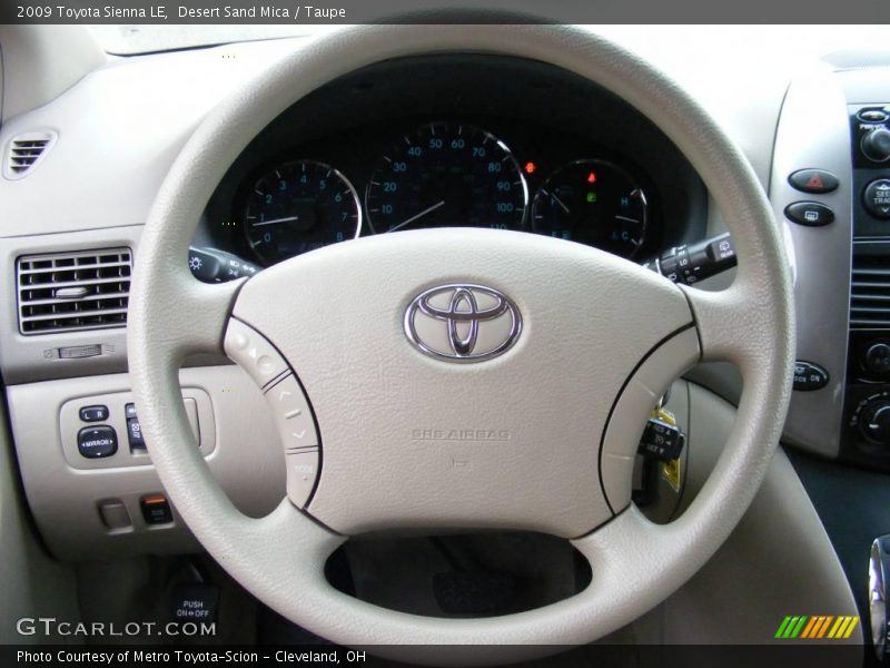 Desert Sand Mica / Taupe 2009 Toyota Sienna LE