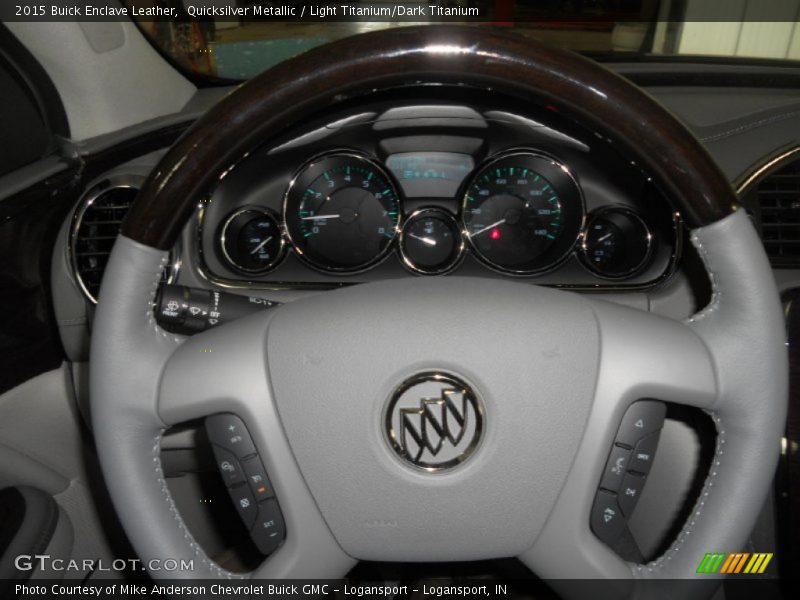 Quicksilver Metallic / Light Titanium/Dark Titanium 2015 Buick Enclave Leather
