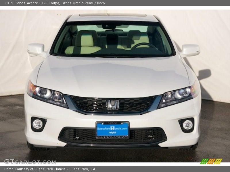 White Orchid Pearl / Ivory 2015 Honda Accord EX-L Coupe