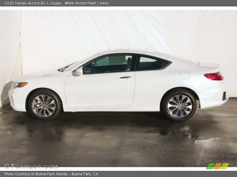 White Orchid Pearl / Ivory 2015 Honda Accord EX-L Coupe
