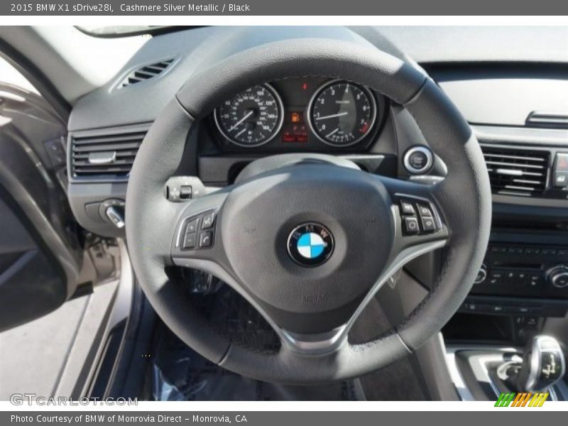 Cashmere Silver Metallic / Black 2015 BMW X1 sDrive28i