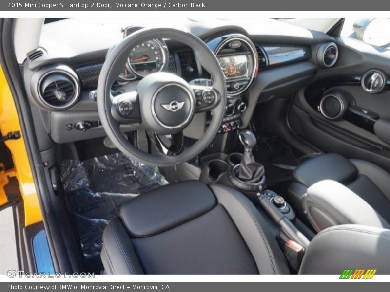 Volcanic Orange / Carbon Black 2015 Mini Cooper S Hardtop 2 Door