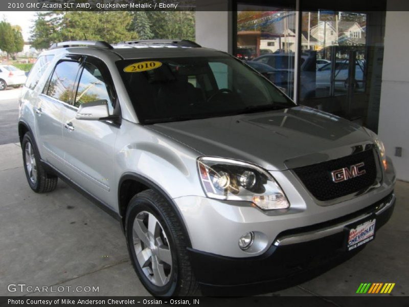 Quicksilver Metallic / Ebony 2010 GMC Acadia SLT AWD