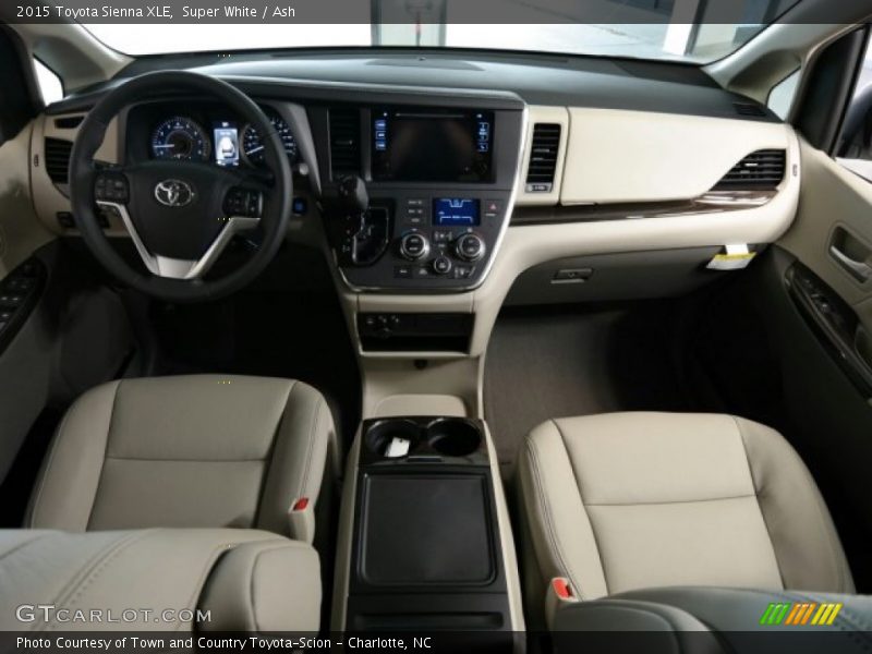 Super White / Ash 2015 Toyota Sienna XLE