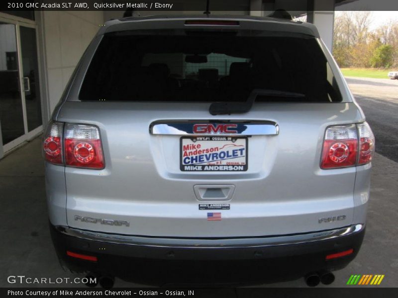 Quicksilver Metallic / Ebony 2010 GMC Acadia SLT AWD