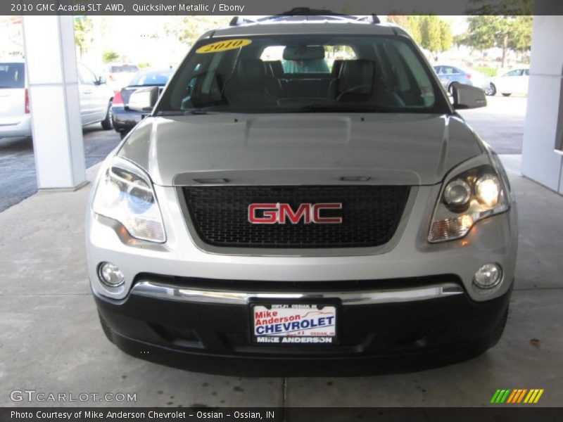 Quicksilver Metallic / Ebony 2010 GMC Acadia SLT AWD