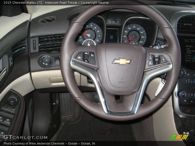 Iridescent Pearl Tricoat / Cocoa/Light Neutral 2015 Chevrolet Malibu LTZ
