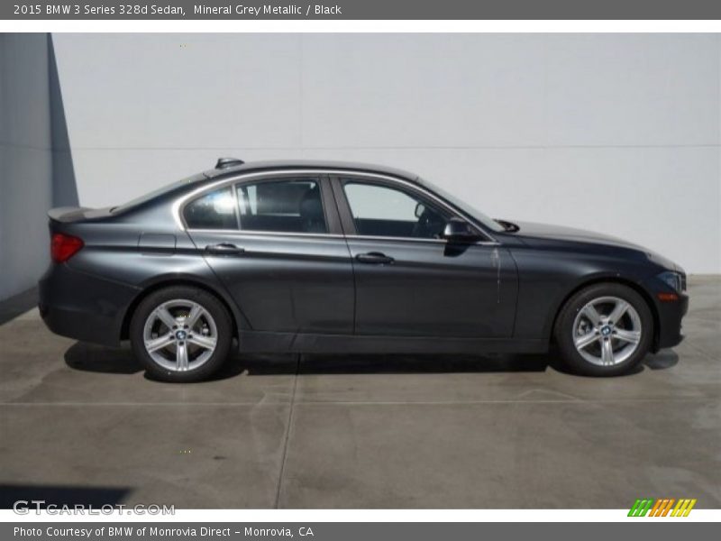 Mineral Grey Metallic / Black 2015 BMW 3 Series 328d Sedan