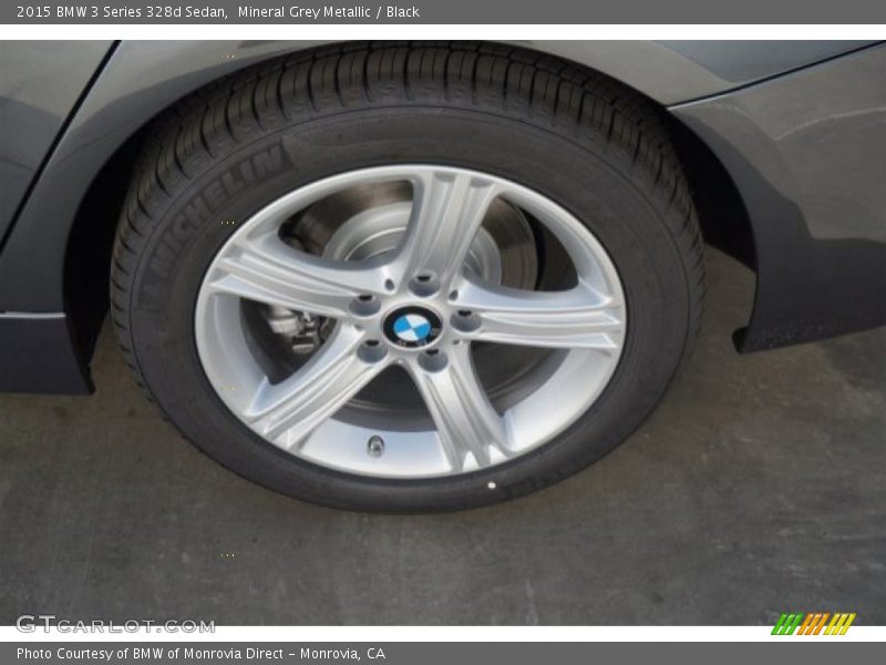 Mineral Grey Metallic / Black 2015 BMW 3 Series 328d Sedan