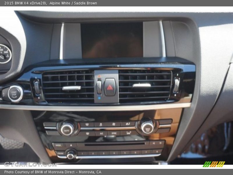 Alpine White / Saddle Brown 2015 BMW X4 xDrive28i