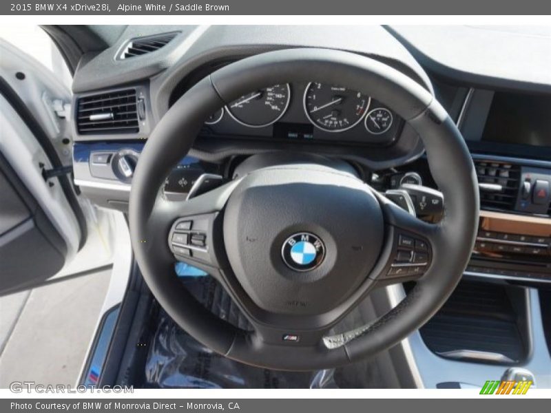 Alpine White / Saddle Brown 2015 BMW X4 xDrive28i