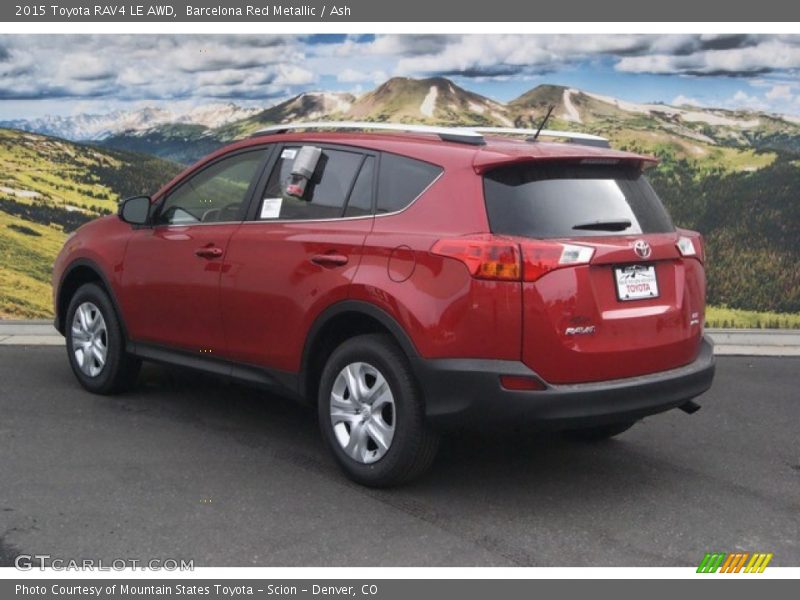 Barcelona Red Metallic / Ash 2015 Toyota RAV4 LE AWD