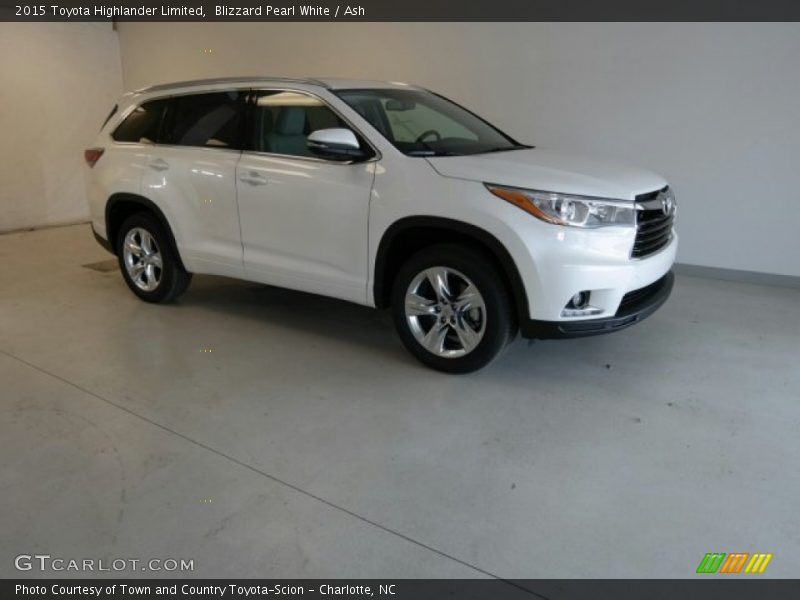 Blizzard Pearl White / Ash 2015 Toyota Highlander Limited