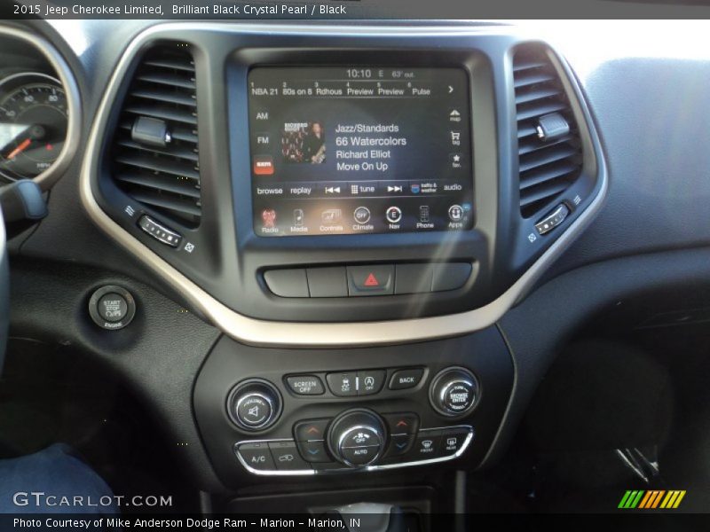 Brilliant Black Crystal Pearl / Black 2015 Jeep Cherokee Limited