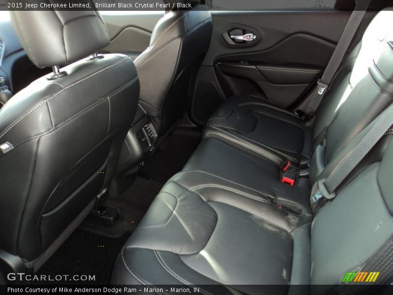 Brilliant Black Crystal Pearl / Black 2015 Jeep Cherokee Limited