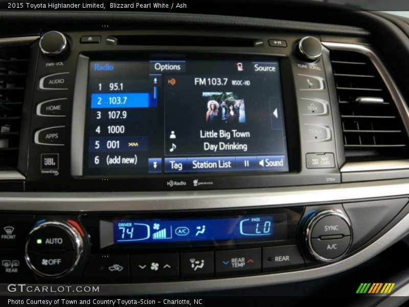 Blizzard Pearl White / Ash 2015 Toyota Highlander Limited