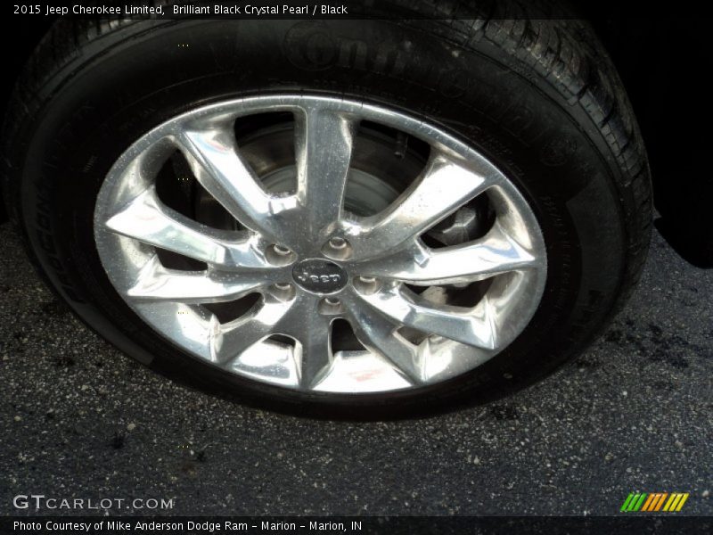 Brilliant Black Crystal Pearl / Black 2015 Jeep Cherokee Limited
