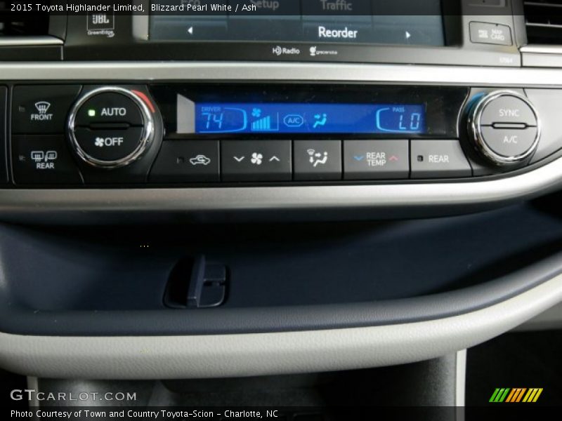 Blizzard Pearl White / Ash 2015 Toyota Highlander Limited
