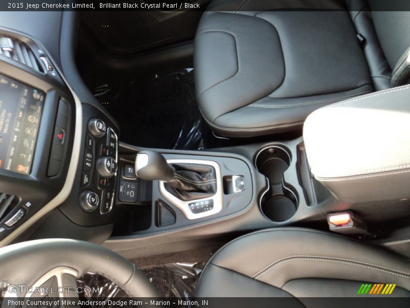 Brilliant Black Crystal Pearl / Black 2015 Jeep Cherokee Limited