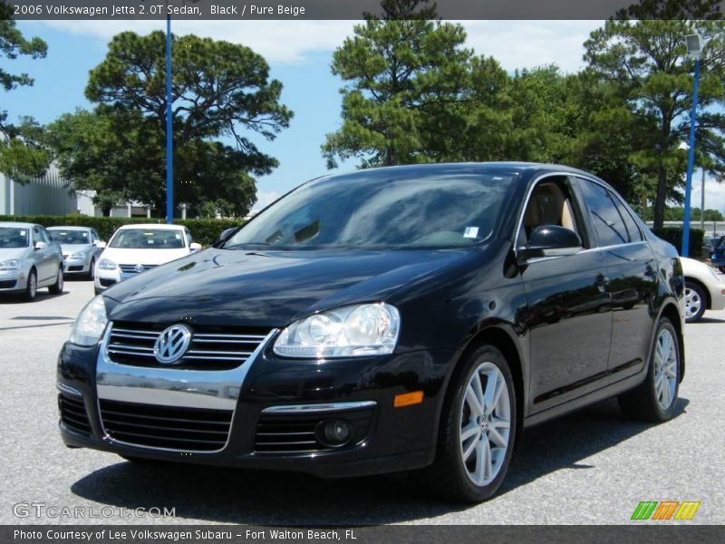 Black / Pure Beige 2006 Volkswagen Jetta 2.0T Sedan
