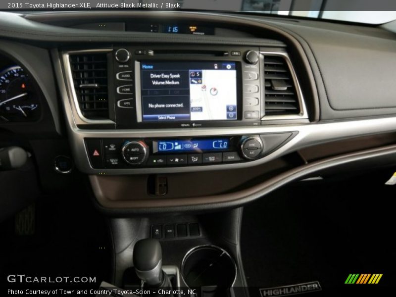 Attitude Black Metallic / Black 2015 Toyota Highlander XLE