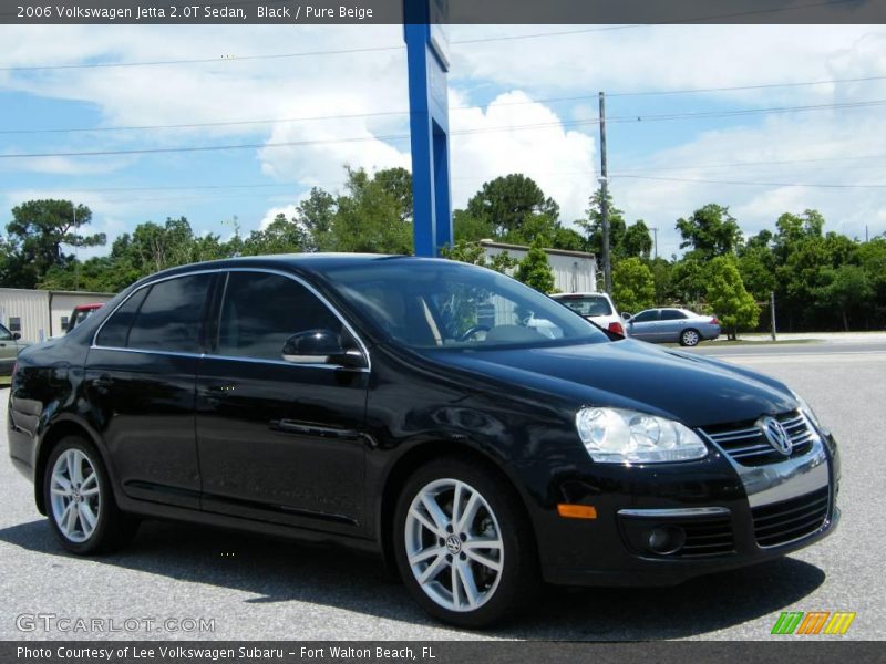 Black / Pure Beige 2006 Volkswagen Jetta 2.0T Sedan