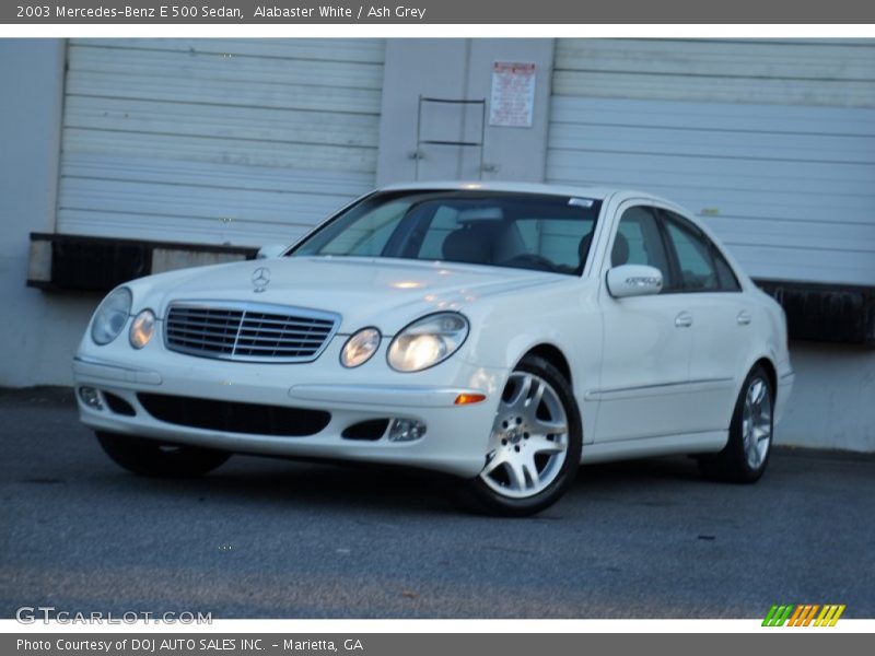 Alabaster White / Ash Grey 2003 Mercedes-Benz E 500 Sedan