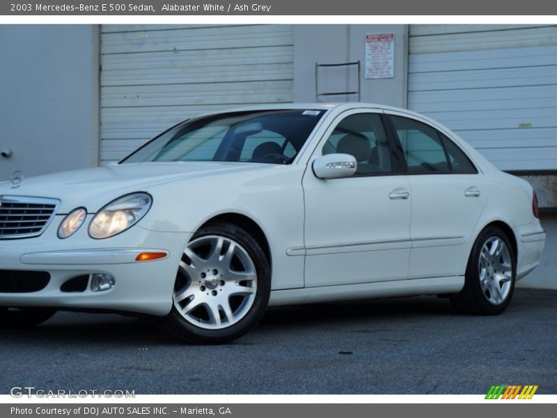 Alabaster White / Ash Grey 2003 Mercedes-Benz E 500 Sedan