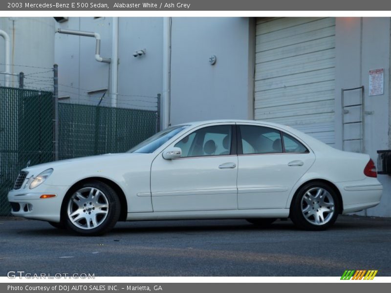  2003 E 500 Sedan Alabaster White