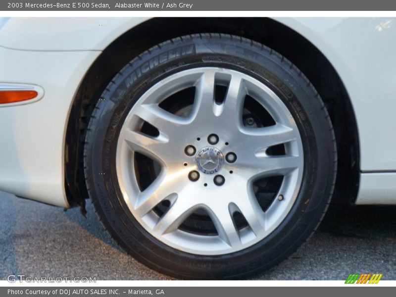 Alabaster White / Ash Grey 2003 Mercedes-Benz E 500 Sedan