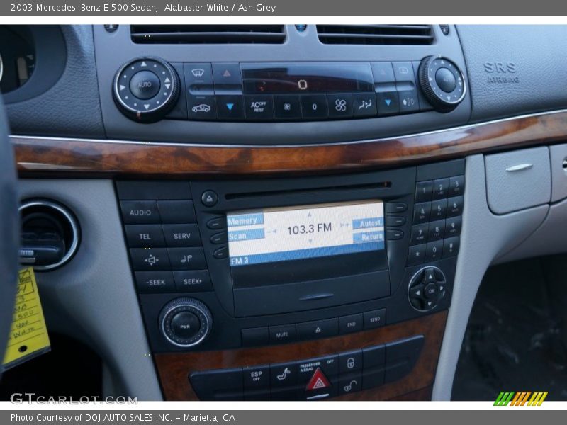 Controls of 2003 E 500 Sedan