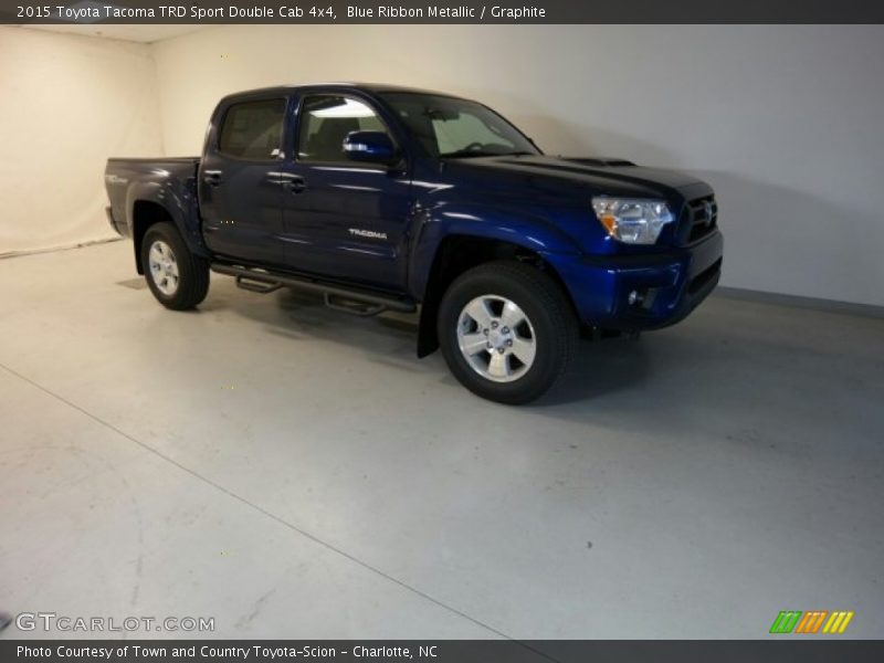 Blue Ribbon Metallic / Graphite 2015 Toyota Tacoma TRD Sport Double Cab 4x4