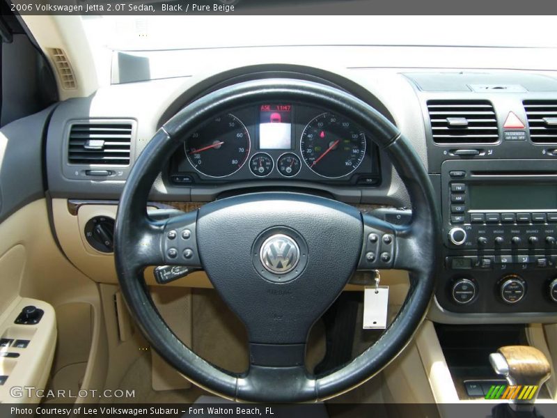 Black / Pure Beige 2006 Volkswagen Jetta 2.0T Sedan