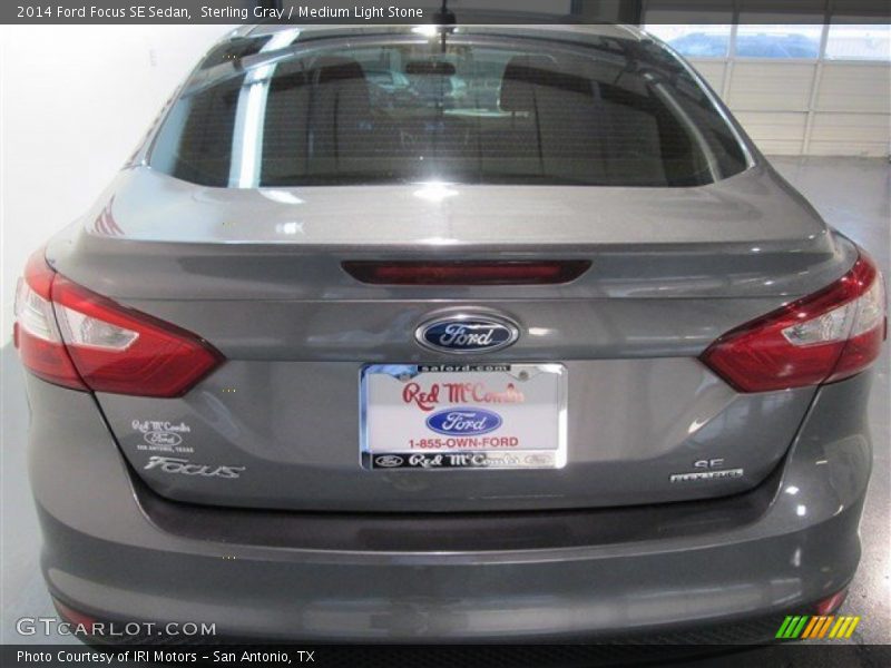 Sterling Gray / Medium Light Stone 2014 Ford Focus SE Sedan