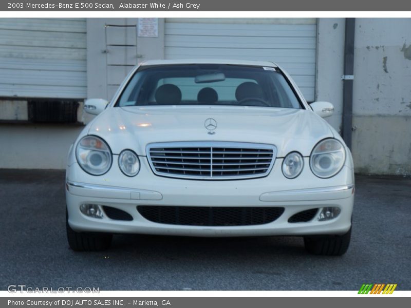 Alabaster White / Ash Grey 2003 Mercedes-Benz E 500 Sedan