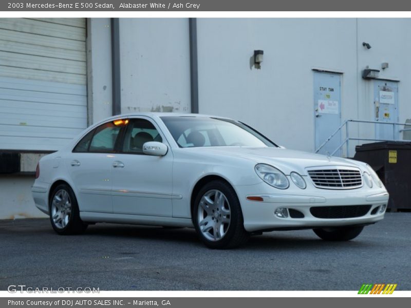 Alabaster White / Ash Grey 2003 Mercedes-Benz E 500 Sedan