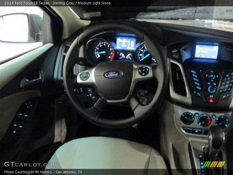 Sterling Gray / Medium Light Stone 2014 Ford Focus SE Sedan