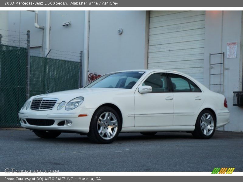 Alabaster White / Ash Grey 2003 Mercedes-Benz E 500 Sedan