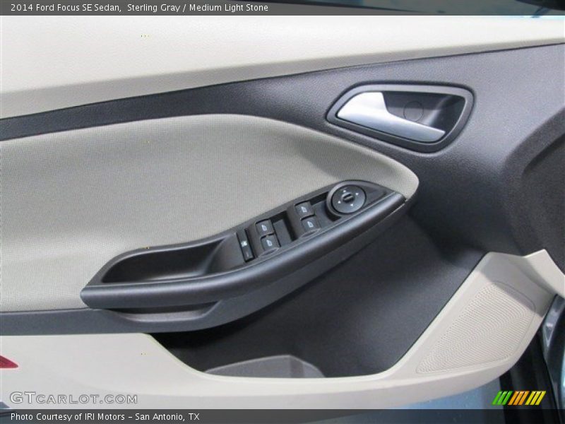 Sterling Gray / Medium Light Stone 2014 Ford Focus SE Sedan
