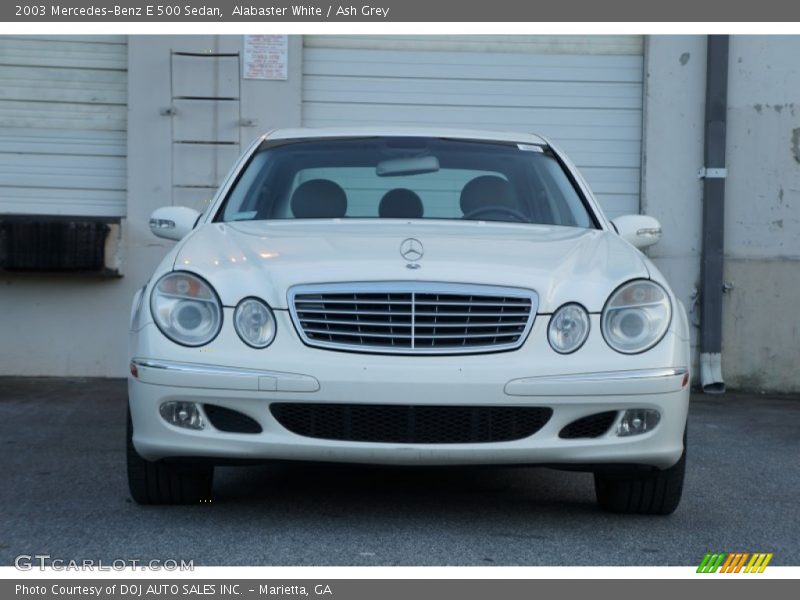 Alabaster White / Ash Grey 2003 Mercedes-Benz E 500 Sedan