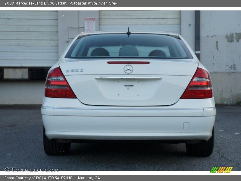 Alabaster White / Ash Grey 2003 Mercedes-Benz E 500 Sedan